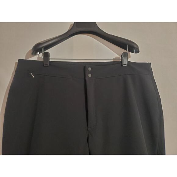 Eddie Bauer Womens Alpenglow Fleece Lined Stretch Ski Pants XL Black Snow NWOT - Picture 5 of 15